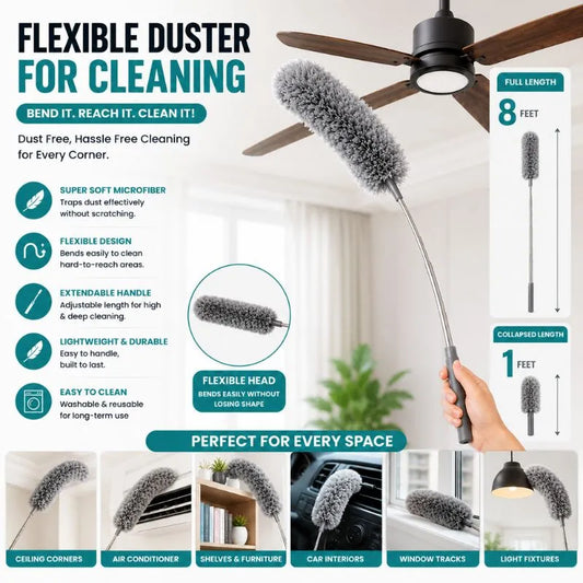 Flexible Duster For Fan Cleaning Mop