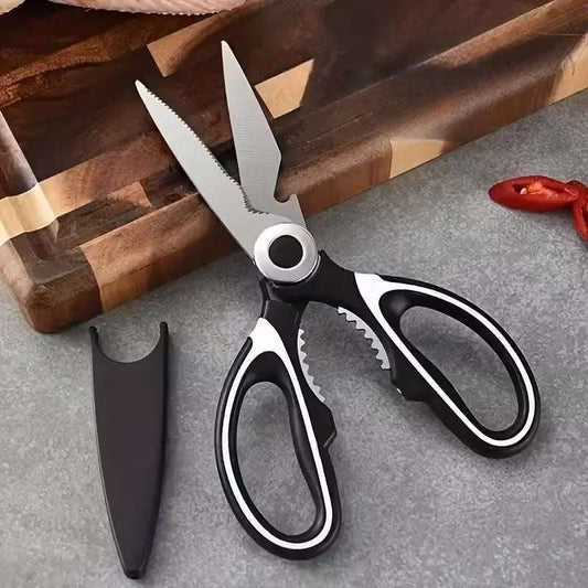 5-in-1 Multi Functional Kitchen Scissors, Stainless Steel Heavy Duty