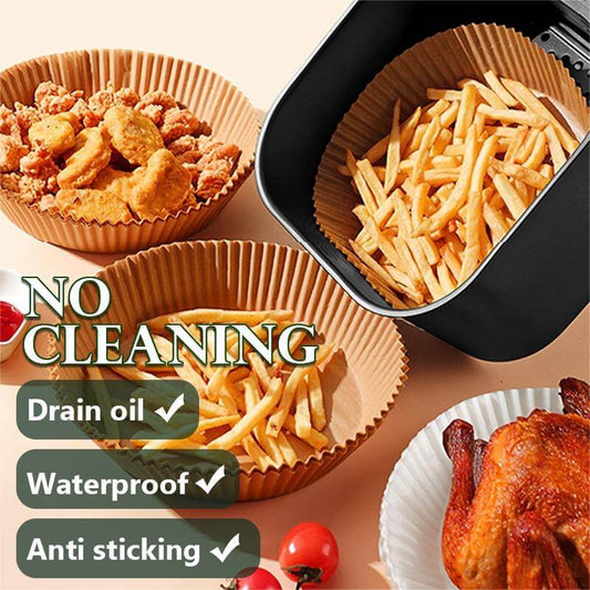 Air Fryer Disposable Paper Liners – Non-Stick Baking Parchment 50 PCS