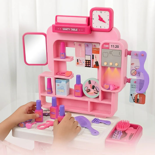 60Pcs DIY Little Beautician Vanity Dressing Table