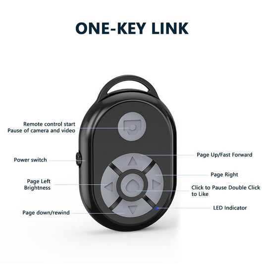 Bluetooth Camera Remote Shutter for TikTok & Instagram – Android & iOS