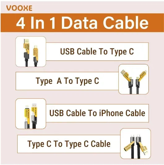 4-in-1 USB-C Fast Charging Cable