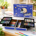 133Pcs Premium Spaceman Themed Kids Painting Kit Briefcase