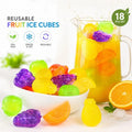 9-Piece Reusable Fruit-Shaped Ice Cubes Set