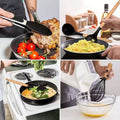 12-Piece Silicone Kitchen Utensil Set with Wooden Handles