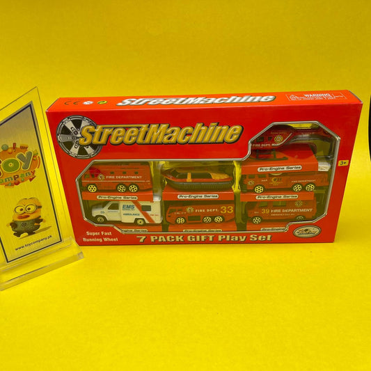 Street Machine Set of Die-Cast Fire Vehicles