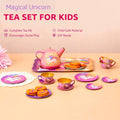 14Pcs Kids Unicorn Metal Tea Set