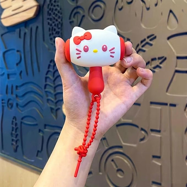 1Pc Silicon Hello Kitty Keychain With Sound