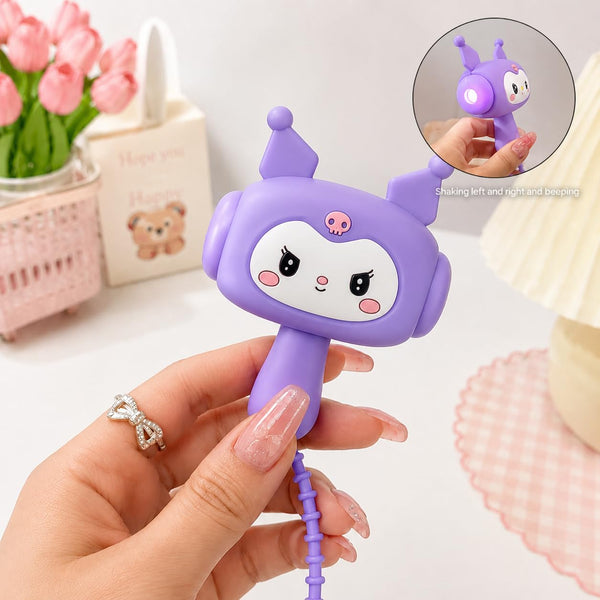 1Pc Silicon Kuromi Keychain With Sound