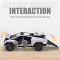 1:24 Diecast Tesla Model With Quad Bike