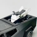 1:36 Mini Diecast Tesla Model With Quad Bike