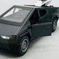 1:36 Mini Diecast Tesla Model With Quad Bike