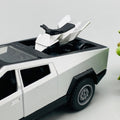 1:36 Mini Diecast Tesla Model With Quad Bike