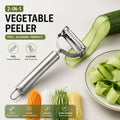 2-in-1 Vegetable Peeler & Julienne Cutter – 304 Stainless Steel