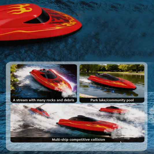 2.4GHz Remote Control Double Power Speed Boat
