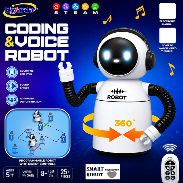 2.4GHz Remote Control Coding & Voice Robot