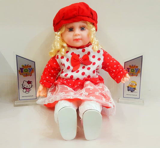 Stuffed Musical Doll - Matching Hat & Shoes