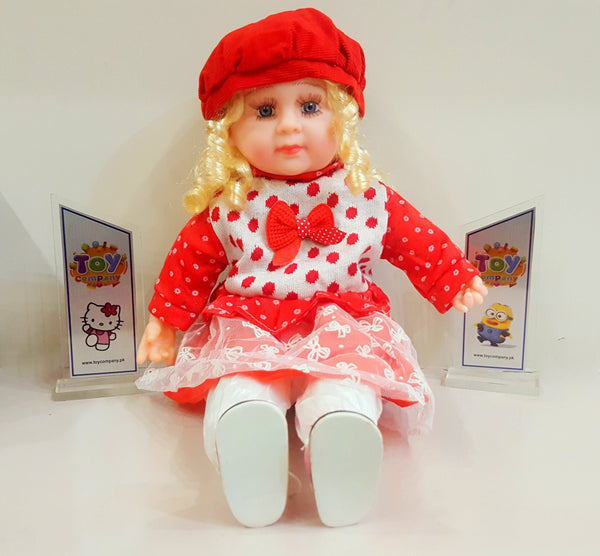 Stuffed Musical Doll - Matching Hat & Shoes