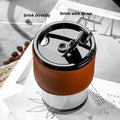 Bamboo Joint Glass Cup with Lid & Straw