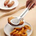 2-in-1 Filter Spoon with Tongs – Strainer & Serving Clip