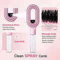2 in 1 Spray Hair Comb Detangling Brush for Hydrating and Styling