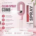 2 in 1 Spray Hair Comb Detangling Brush for Hydrating and Styling