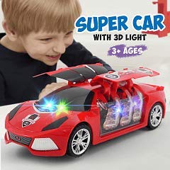 Super Car 360° Rotating with 3D Projector Light