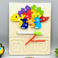 Wooden Mini Dinosaur Puzzle & White Board