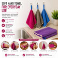 3 PCS Round Kitchen Towels – Hanging Loop, Absorbent & Quick Dry Microfiber