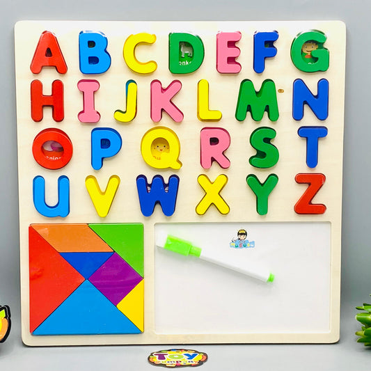 3in1 Wooden Alphabets & White Board