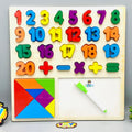 3in1 Wooden Numbers & White Board