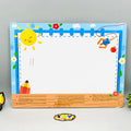 3in1 Wooden Transport Vehicles Fishing Game & White Board