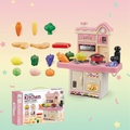 45Pcs Mini Kids Pretend Play Kitchen Cooking Play Set