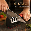 4 Stage Knife Sharpener Tungsten Steel Ceramic Sharpening Tool