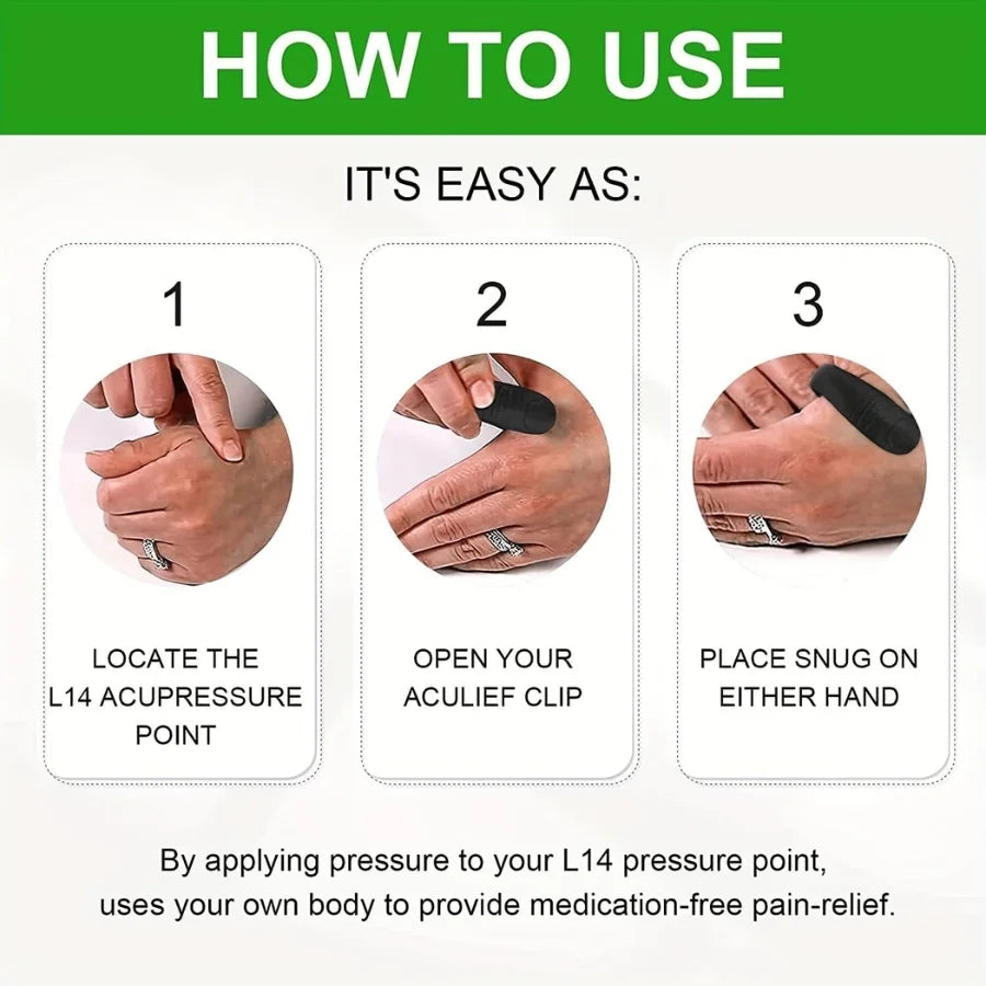Sugar Control LI4 Acupressure Hand Clip