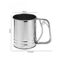 Stainless Steel Flour Sifter – Hand Press Baking Sieve