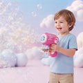 Mini 5 Holes Unicorn Themed Colorful Bubble Gun