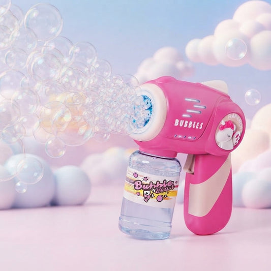 Mini 5 Holes Unicorn Themed Colorful Bubble Gun