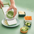 5 in 1 Manual Vegetable Cutter – Multi-Function Kitchen Slicer & Grater