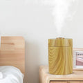 Wood Grain USB Aroma Diffuser Humidifier with LED Light