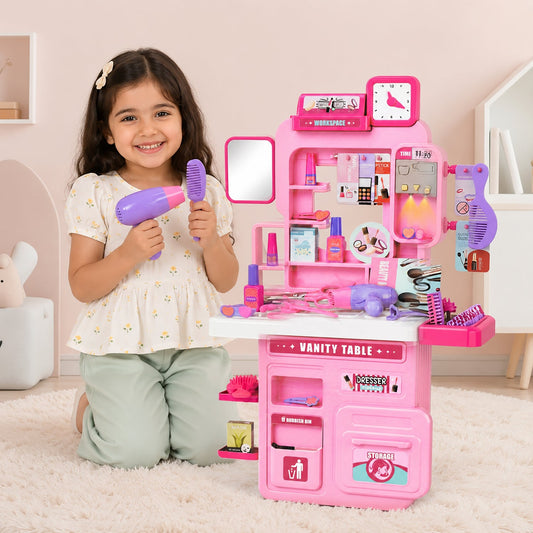 60Pcs DIY Little Beautician Vanity Dressing Table