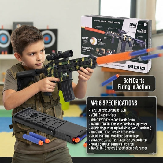 Electric M416 Soft Bullets Shooting Gun