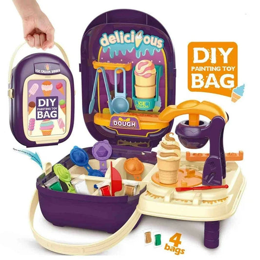 Bowa's Ice-cream Dough Suitcase - DIY Painting Toy Bag