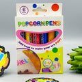6Pcs 3D Art Popcorn Color Pen