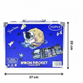 133Pcs Premium Spaceman Themed Kids Painting Kit Briefcase