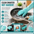 Silicone Scrubbing Gloves – Multi-Purpose Cleaning & Washing Gloves