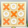 Classical Wooden Tic-Tac-Toe Game