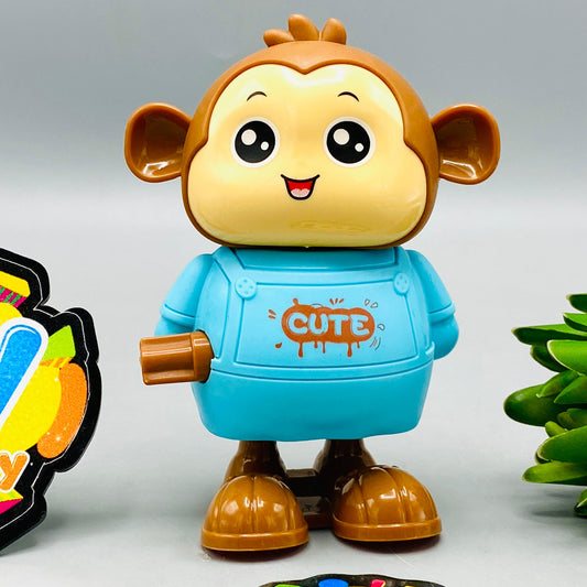 ABS Wind-Up Funny Little Monkey - 1Pc