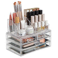 Acrylic Makeup Organizer with 3 Drawers – Multi Layer Cosmetic Storage Box