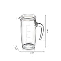 Acrylic Oil Dispenser Bottle with Lid Kitchen Oil Pouring Jug 450ml